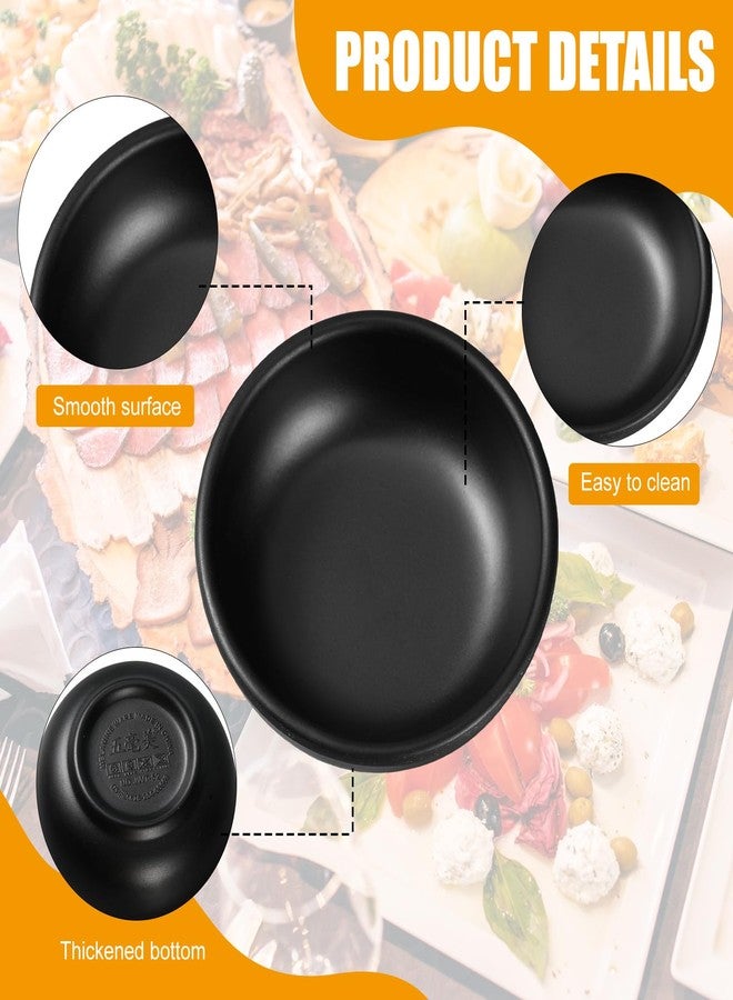Ninehaoou 12 Pcs Dip Bowls Set 1.7oz Sauce Soy Dishes Bowls Small for Dipping Tomato Sauce, Soy, BBQ and Other Party Supplies(Black) - Image 3